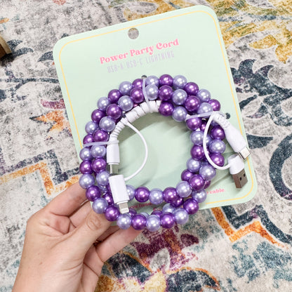 Beaded Phone Chargers USB/USB-C/Lightning