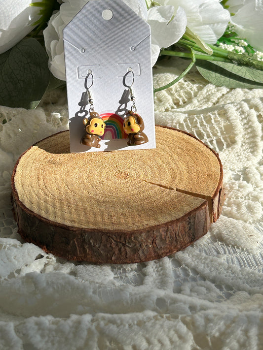 Monkey Earrings