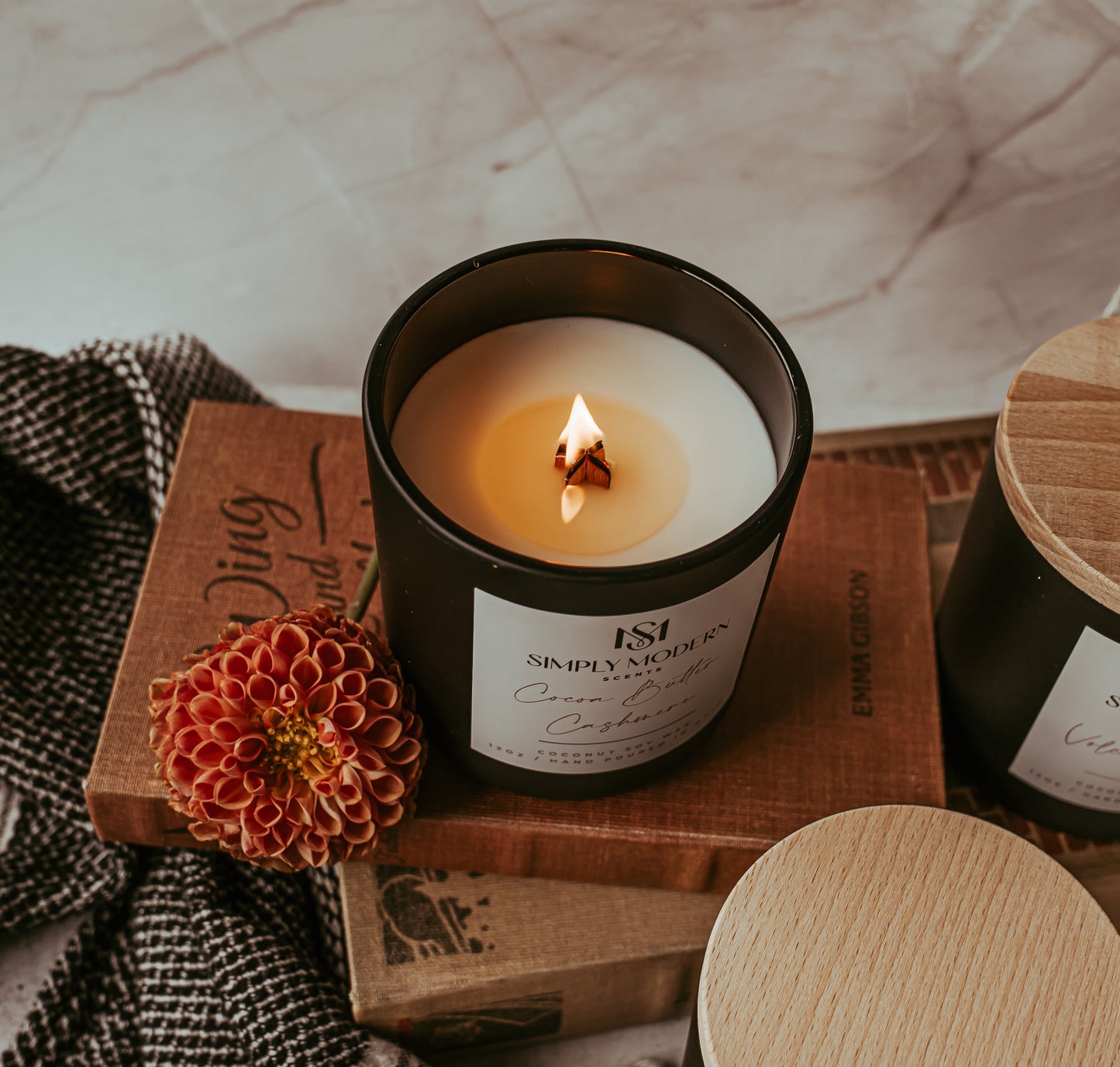 Cocoa Butter Cashmere | Wood-Wick Coconut Soy Wax Candle